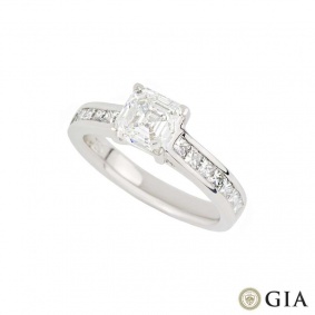 18k White Gold Asscher Cut Diamond Ring 1.20ct H/VS1 18k White Gold Asscher Cut Diamond Ring 1.20ct H/VS1